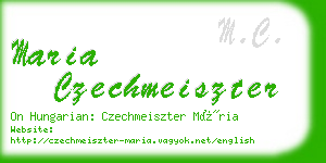 maria czechmeiszter business card